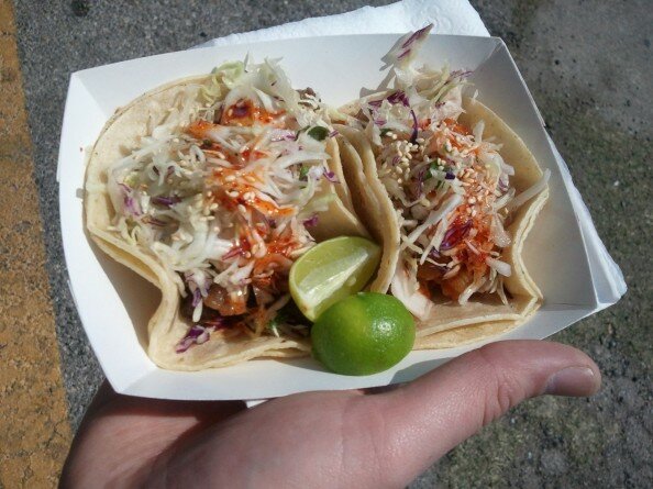 Pork and Beef Tacos from Coreanos in Austin