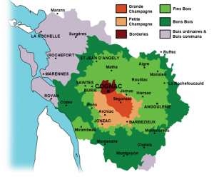 Regional Map of Cognac, courtesy of Wikipedia (May 2011)