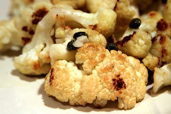 Delicious Roasted Cauliflower with Capers