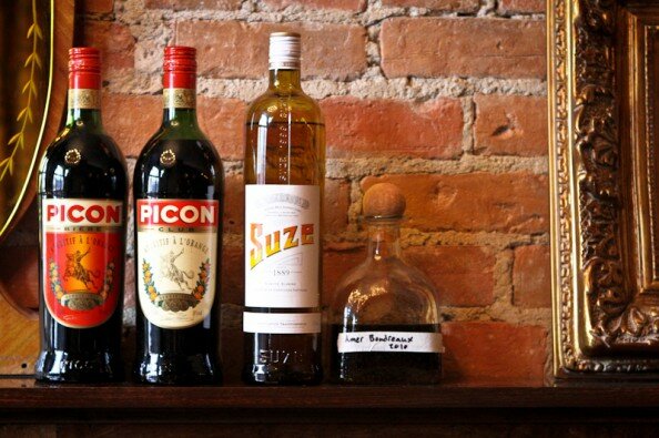 Amer Picon, Suze, and homemade Picon Amer Picon, Suze, and homemade Picon